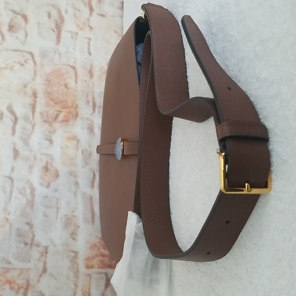 New Burberry Anne Grainy Leather Hobo Bag - Picture 9 of 14